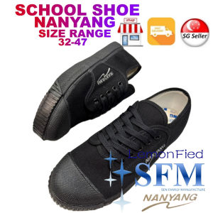 School Shoes Black Nan Yang Takraw Size 32 - 47 Sneakers Canvas SG Men Lady Kids Working Street Soccer White Brown