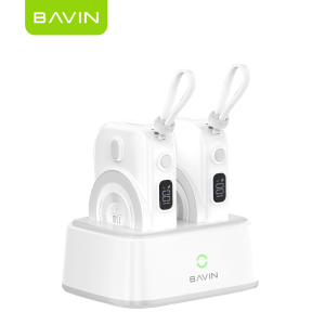 BAVIN PC1130 / PC1131 10000mAh Magnetic Wireless Docking Powerbank w/ 22.5W Type-C Output Fast Charging & Built-In Cable