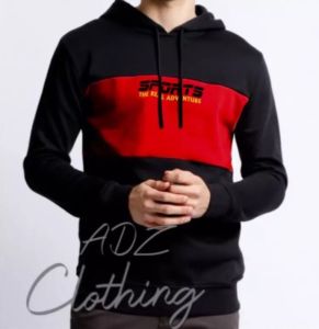 Jaket Sweater Hoodie SPORTS Adventure Big Size Warna Hitam Kombinasi Kuning - Ready Size S/M/L/XL/XXL/3XL
