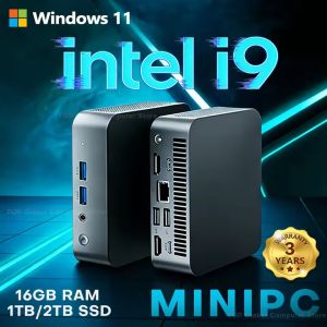 2026 New Mini PC Intel Core i9 8950HK Windows 11 Pro Desktop Pc Gaming Computer 16GB DDR4 1TB 2TB SSD Dual WiFi6 BT5.2 4K Small Pc 3 Year Warranty