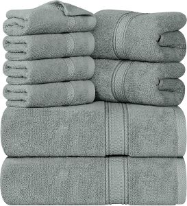 Utopia Towels 1 Piece Luxury Bath Towel 70x140cm 100% Ring Spun Cotton 550GSM Lightweight and Highly Absorbent Quick Drying Towels for Bathroom Gym Spa