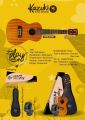 ฟรีกระเป๋า+เครื่องตั้งสาย  Kazuki Ukulele Concert รุ่น Play series อูคูเลเล่ คาซูกิ ขนาด 24" ทรง คอนเสิร์ต  พร้อมของแถมสุด Cool กระเป๋าและจูนเนอร์. 