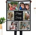 HUGLAZY Custom Blanket with Photos Text Personalized Picture Throw Blankets for Couple Birthday Fathers Mothers Valentines Day Gift. 