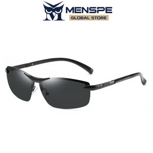 MENSPE Men’s Polarized Sunglasses Fashion Frameless Sunglasses Driving Sunglasses UV400 Clean Vision Sunglasses Cycling Riding Running Fishing Glasses for Men