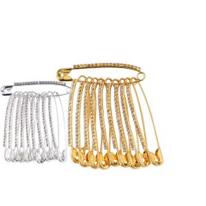 Mixed Color Pin Fashion Decoration Safety Pants Waist Cinching Pin Clothes Fixing Rhinestone Pin