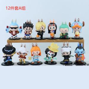 LABUBU  × One Piece Series Secret Figure & Set 12 Designs Doll Ornament Gift