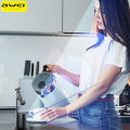 Awei X48 Pan-Tilt Anti-Shaking Gimbal Stabilizer for Smartphone Reinforced Ultra-Stable 360° Rotating AI Auto Face Tracking Gesture Control No App Phone Cellphone Selfie Stick For Recording Video Live Vlogging Tiktok. 