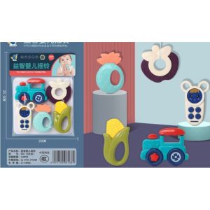 5/6/7pcs/set Baby Rattle Toys Infants Soft Teething Stick Colorful Rattles Hand Jingle Bells Toys
