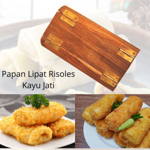 Cetakan Lumpia Papan Lipat Risoles Cepat Rapi Kayu Jati Super