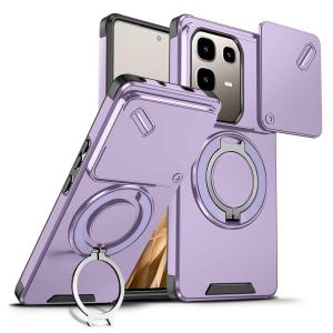 เคสโทรศัพท์แบบเลื่อนพร้อมขายึดป้องกันกล้องสุดหรูสำหรับ Realme P3 Ultra 14 14X 5G Pro + C75 C75X C71 4G เคสซิลิโคนกันกระแทก TPU + PC แบบแข็งพร้อม Magsafe