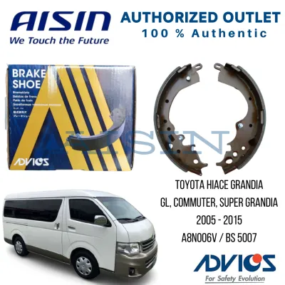 AISIN / ADVICS Brake Shoe Assembly for Toyota Hiace Grandia 2006 - 2012 (A8N006V)