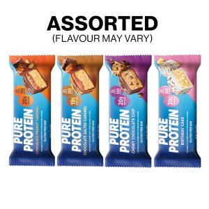 Pure Protein Bars 6 to 12 Pack High Protein Build Muscle Boost Energy Muscle Support Gluten Free Assorted Flavours