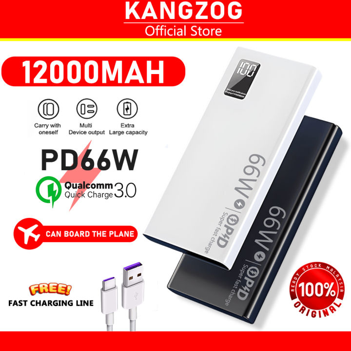 KANGZOG K7 Power Banks Fast Charging 66W 12000mAh 30000MAH 50000mah ...