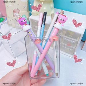 [COD] quanchufjia ที่ใส่ปากกาพลาสติกใสที่ใส่แปรงแต่งหน้าแบบใสที่เก็บถ้วยโต๊ะสำนักงานเครื่องเขียน
