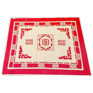 Chiếu cói Hới Thái Bình in gấm may viền bo nằm êm lưng chống mất ngủ size 1.5x1.9m