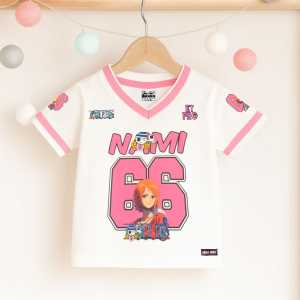 Baju Kaos anak Perempuan warna putih bahan baby terry usia 3-12 tahun