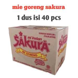 1 Dus isi 40 Pcs - Indomie Indofood Mie Instan Goreng Sakura