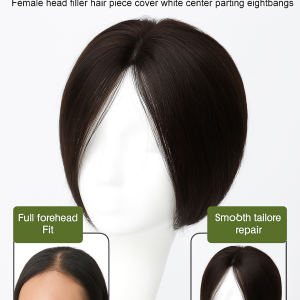 Partial Bangs Hair Piece Fluffy Hair Conceals Thinning Hair Makes Face Slimmer Air Bangs Hairpiece Wig Set