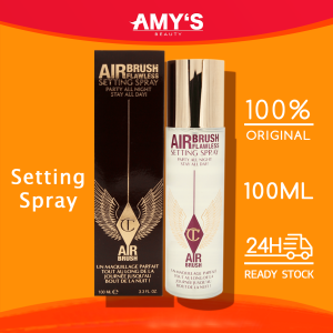 ☀️Ready Stock☀️Charlotte Tilbury Airbrush Flawless Setting Spray 100ml Ultra-Fine Mist to Prime & Set Makeup Perfect for Pairing with Other Skincare & Makeup Favorites