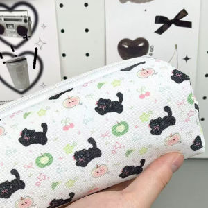 【จัดส่งภายใน 2-3 วัน】 กระเป๋าใส่ดินสอพิมพ์ลายแมวน่ารักกระเป๋าเก็บของใช้เป็นของขวัญสำหรับสอนกระเป๋าเครื่องสำอางกระเป๋าเครื่องเขียน