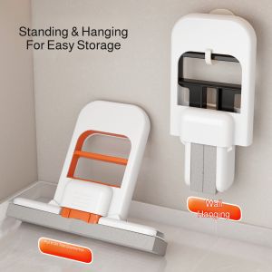 Folding Mini Desktop Mop Free Hands Washing Lazy Sponge Household Water-Absorbing Bathroom Multi-function Hanging Table折叠迷你桌面小拖把