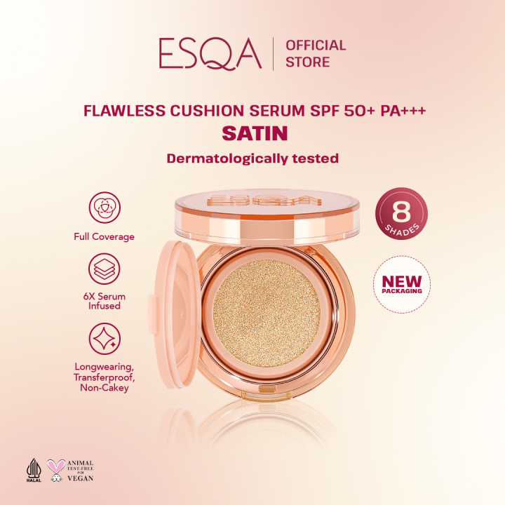 ESQA Flawless Cushion Serum SPF 50+ PA+++ - Satin