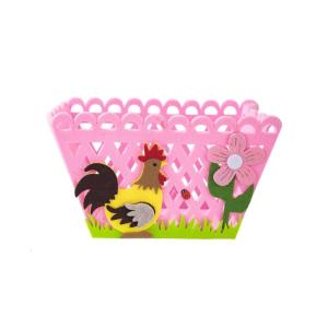 Colorful Rooster Storage Basket Gift Holder Bag for Eggs Candy Festival Holiday Party Supplies