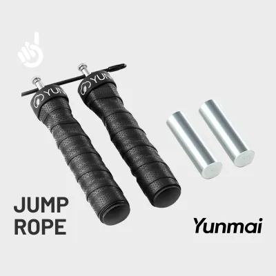 Yunmai Sport Jump Rope Weighted Version Non-Slip Handles 2 Thickness Steel Wire Rope 3m Adjustable Length Cardio Training Gym Workout