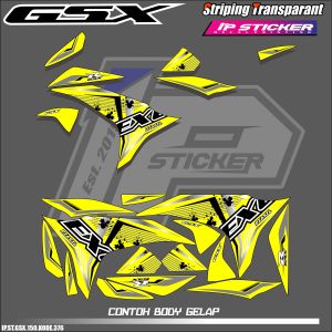 GSX 150 (COD) STIKER STRIPING MOTOR SUZUKI GSX 150 - STIKER LIST SIMPLE VARIASI DESAIN RACING HOLOGRAM DAN TRANSPARAN BISA COD IP.KODE-376