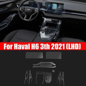sapid TPU Car Interior Gear Dashboard Film Transparent For great wall Haval H6 3TH 2021 2022 2023 Anti-scratch Accessories T4H9N