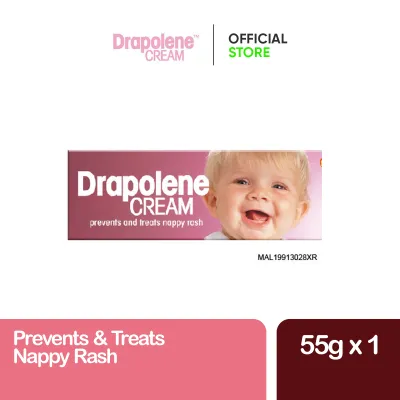 Drapolene Cream Prevents & Treats Nappy Rash Gently Soothes Irritation & Reduce Redness (1 x 55g)