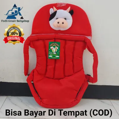 Gendongan Bayi Depan Duduk Topi Boneka Sapi Terbaru