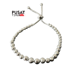 Gelang Serut Bola Xuping Gold Silver Model Terlaris Fashion Wanita Simple Kekinian | PUSAT TIMUR