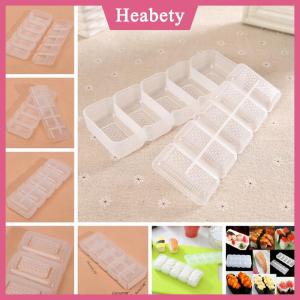 Heabety  Nhật Bản Nigiri Sushi khuôn gạo bóng 5 cuộn Maker không dính Báo Chí Bento công cụ