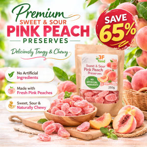 Premium Soft-Dried Pink Peach 250G – Naturally Sweet Healthy Snack Boosts Skin Glow & Immunity No Artificial Ingredients Made with Fresh Pink Peaches Sweet Sour & Naturally Chewy
