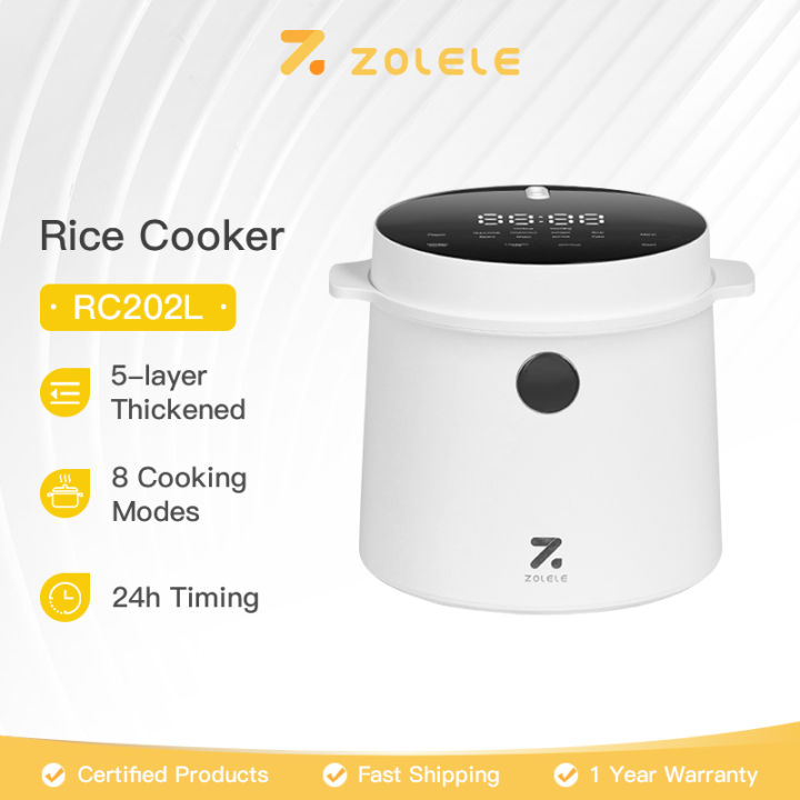 ZOLELE RC202L Low Sugar Rice Cooker Smart Screen Display NonStick Rice