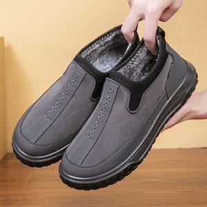 Super-Life รองเท้าผ้าใบชายกันน้ำกันเปื้อนสำหรับการเล่นสบายๆในช่วงฤดูหนาว