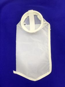 ถุงกรองไนล่อน Size: 7”x18” แบบมีห่วงSUS สำหรับ กรองชา กรองน้ำผลไม้ กรองน้ำดื่ม กรองน้ำเต้าหู้ กรองตะกอนในบ่อน้ำ Nylon