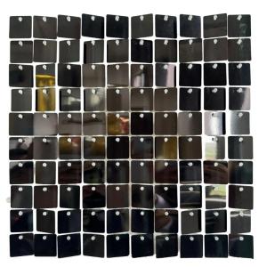Sparkling Reflective Party Wall Tiles 24Pieces Dynamic Fluttering Panels For Stage Decorations And Photo Booth Backgrounds