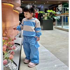 baju anak perempuan 1-12 tahun setelan anak perempuan salur celana cargo baju anak perempuan viral