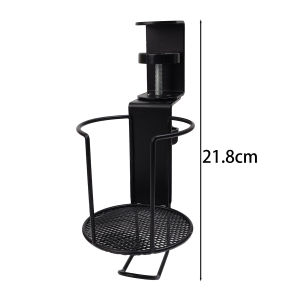 Clip-on ngăn để cốc xoay đồ giữ cốc có thể điều chỉnh nâng cấp cánh tay kẹp cạnh bàn kẹp chống rơi móc văn phòng nhà cửa kệ lưu trữ