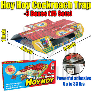 Hoy Hoy Trap A Roach Bundle X3 | Insect Bait| Insect Trapper| Insect Sticky Trap| Insect Trap Killer| Insect Sticker Trap| Cockroach Bait| Cockroach Trap| Crockroach Trap| Crockroach Bait| Lizard Bait| Lizard Trap with Bait| Pest Bait| Pest Control