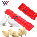 VIDDAVET  Flip Top Poultry Feeding Trough Baby Chick Feeder Plastic Chicken Feeder 16 holes and 28 holes linear feeder. 