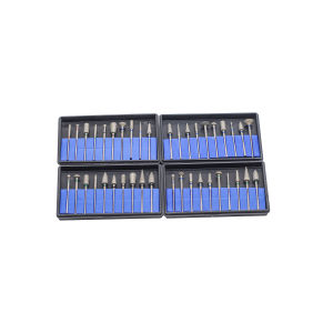 10Pcs Dental Diamond Burs 2.35mm HP Shank Metal Polish Tools 4 Types Available For Dentist Lab Equipment