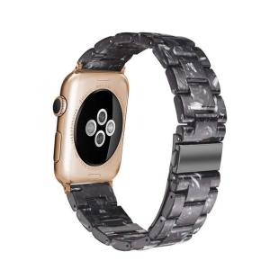 Jansin Resin Strap For Apple Watch 10 Band Ultra 2/1 49mm iWatch Series Ultra 10 9 8 7 6 SE 5 4 49mm 46mm 42mm 45mm 41mm 44mm 40mm 38mm Stainless Steel Buckle Strap Accessories