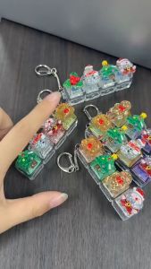 Oldlaiben 9 Keys Finger Keyboard Keycap Stress Relief Fidget Keychain Key Keyboard Stress Relief Toys Gift