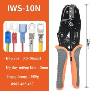 Kìm bấm cos loại siêu xịn IWISS - Kiềm bấm bóp cos các loại Kềm tuốt dây IWISS