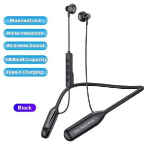 Wireless Bluetooth Headphones Neckband HiFi Sport Earphone IPX5 Waterproof and Sweatproof in-ear Bass Earbuds 9D