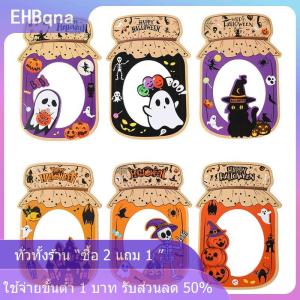 [COD] EHBqna KITCHEN ถุงของขวัญสำหรับปาร์ตี้ฮาโลวีนถุงขนมลูกกวาดแบบมีกาวในตัวลายฟักทองผีฟักทอง2025ปาร์ตี้ฮาโลวีนอุปกรณ์ตกแต่งบ้านอุปกรณ์ที่เด็กโปรดปราน