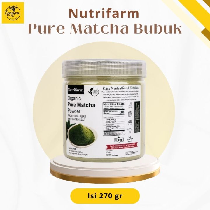 MATCHA POWDER 270G MINUMAN PURE PREMIUM | Menurunkan Risiko Kanker Memelihara Kesehatan Hati